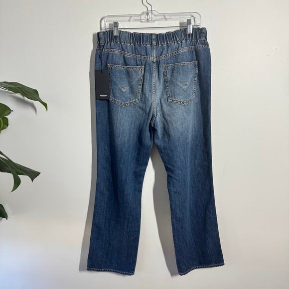 Hudson Remi High-Rise Straight Jeans Women 29 Blue Denim Minimal Modest Prep NWT - Picture 2 of 11
